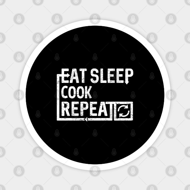 Eat Sleep Cook Magnet by Flippin' Sweet Gear